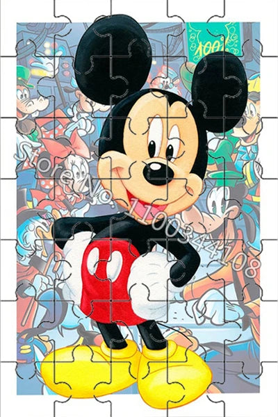 35 Pieces Mickey Mouse ,minnie mouse, donald duck,  daisy duck Jigsaw Puzzle